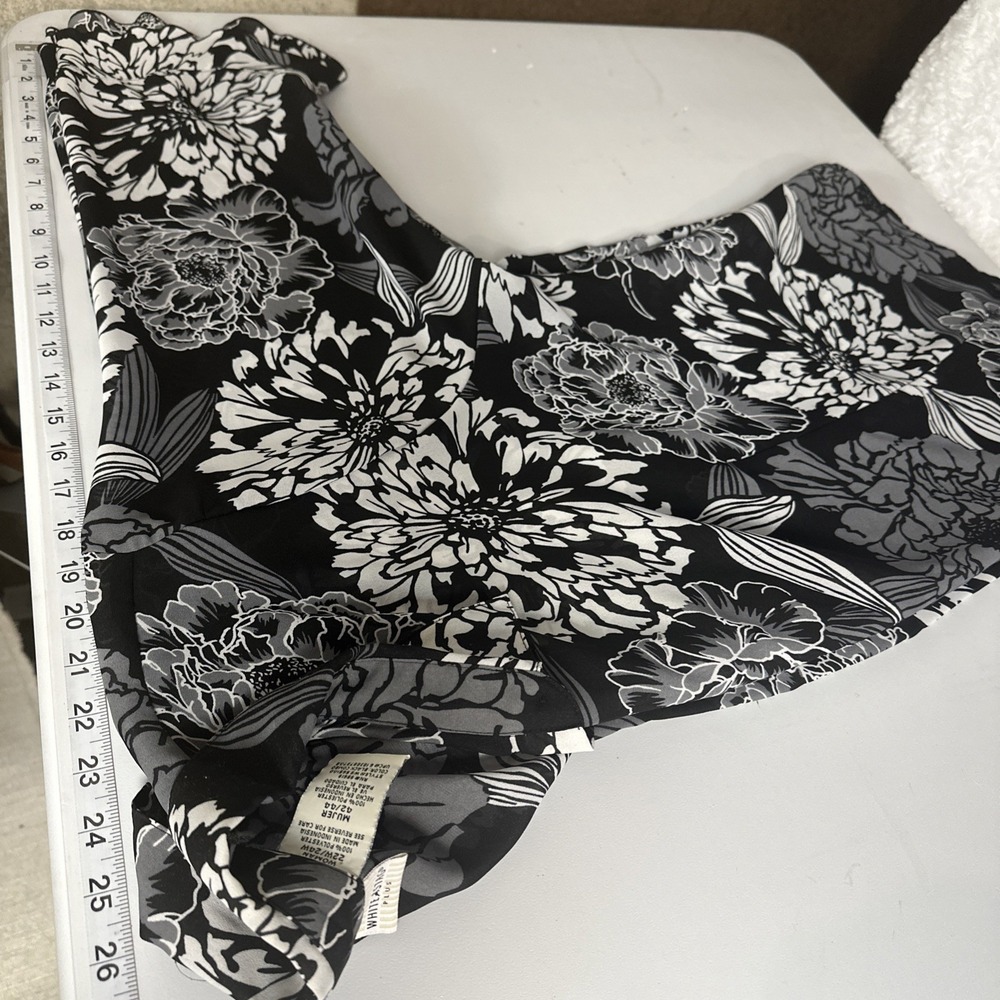 Sheer Floral Bell Sleeve Blouse Artsy Boho Lagenlook Layering Top 22/24 - Picture 10 of 11